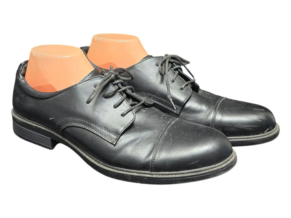 Dexter Comfort Memory Foam Black Dress Oxfords Lace Up Shoes